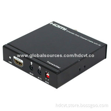 HDMI Extender, Over-single 100m/328ft Coaxial Cables with IR Control